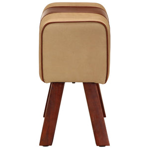 Sitzbank Turnbock Design Braun Echtleder