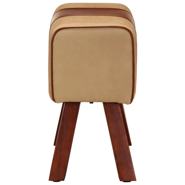 Sitzbank Turnbock Design Braun Echtleder