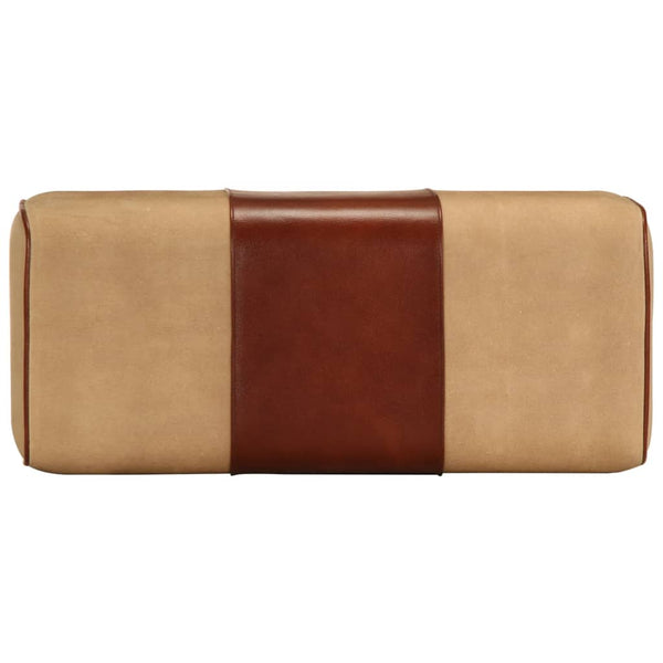 Sitzbank Turnbock Design Braun Echtleder