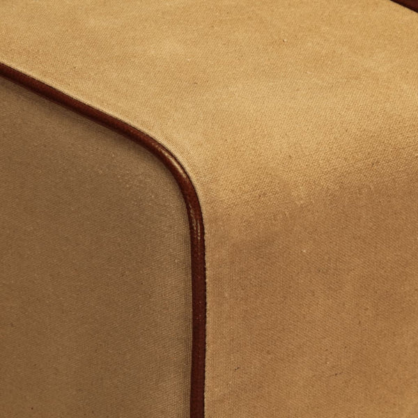 Sitzbank Turnbock Design Braun Echtleder