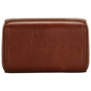 Echtleder Sitzbank Turnbock Design Braun 38cm