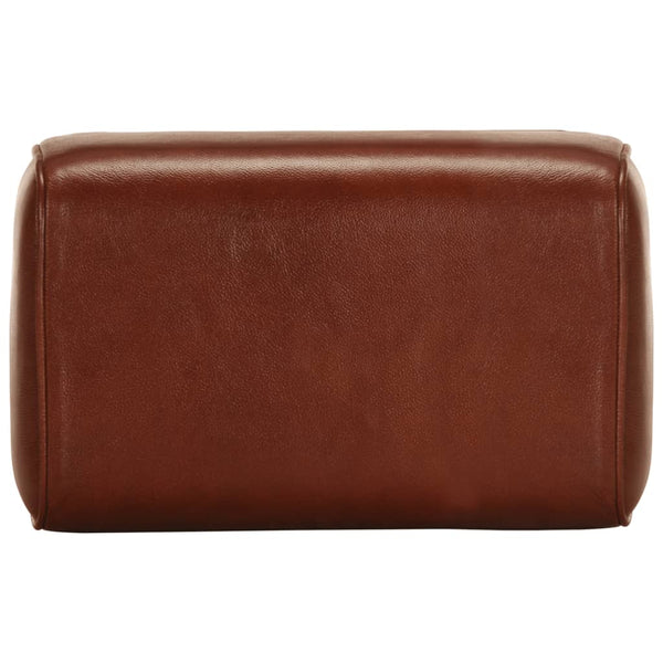 Echtleder Sitzbank Turnbock Design Braun 38cm