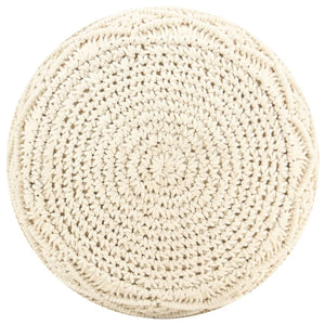 Makramee Sitzpuff, Handgefertigt, 45x30 cm