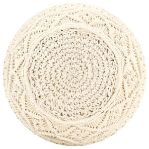 Makramee Sitzpuff, Handgefertigt, 45x30 cm
