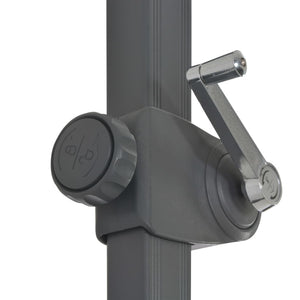 Ampelschirm mit Aluminium-Mast 250x250 cm Bordeauxrot