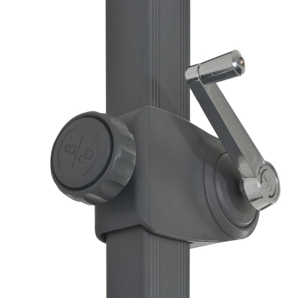 Ampelschirm mit Aluminium-Mast 250x250 cm Bordeauxrot