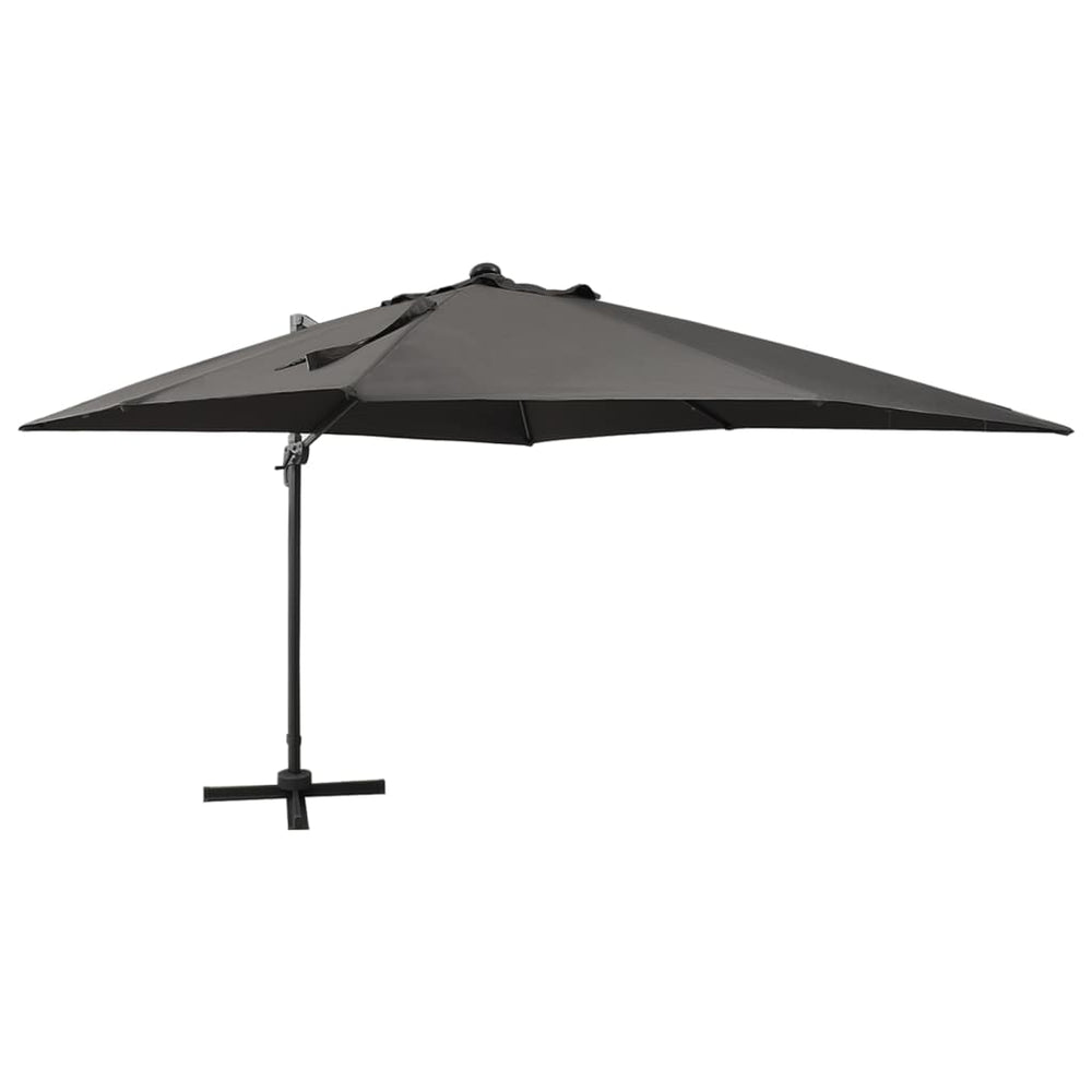 vidaXL Parasol déporté avec éclairage LED 300 cm Anthracite