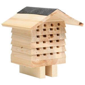 vidaXL Hôtel à insectes sapin bois massif 22x20x20 cm