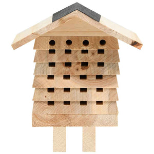 vidaXL Hôtel à insectes sapin bois massif 22x20x20 cm