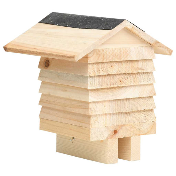 vidaXL Hôtel à insectes sapin bois massif 22x20x20 cm