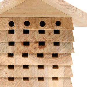 vidaXL Hôtel à insectes sapin bois massif 22x20x20 cm