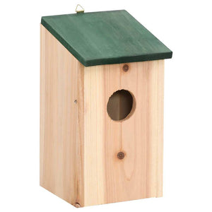 Vogelhäuser 10 Stk. Tanne Massivholz 12x12x22 cm