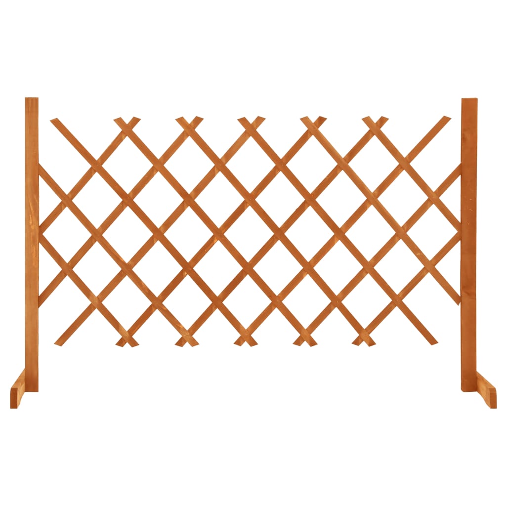 Garten-Rankzaun Orange 120x90 cm Massivholz Tanne