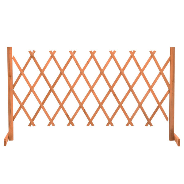 Garten-Rankzaun Orange 150x80 cm Massivholz Tanne