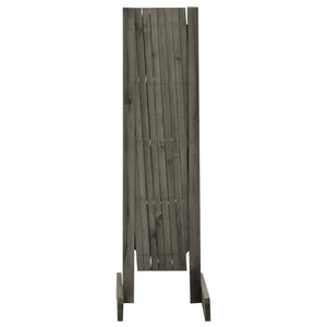 Garten-Rankzaun Grau 150x80 cm Massivholz Tanne