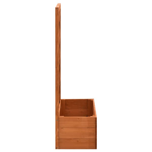 vidaXL Treillis de jardin avec jardinière orange 50x25x90 cm en bois de sapin