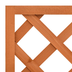 vidaXL Treillis de jardin avec jardinière orange 50x25x90 cm en bois de sapin