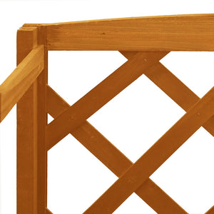 Regal-Rankgitter Orange 60x30x140 cm Massivholz Tanne