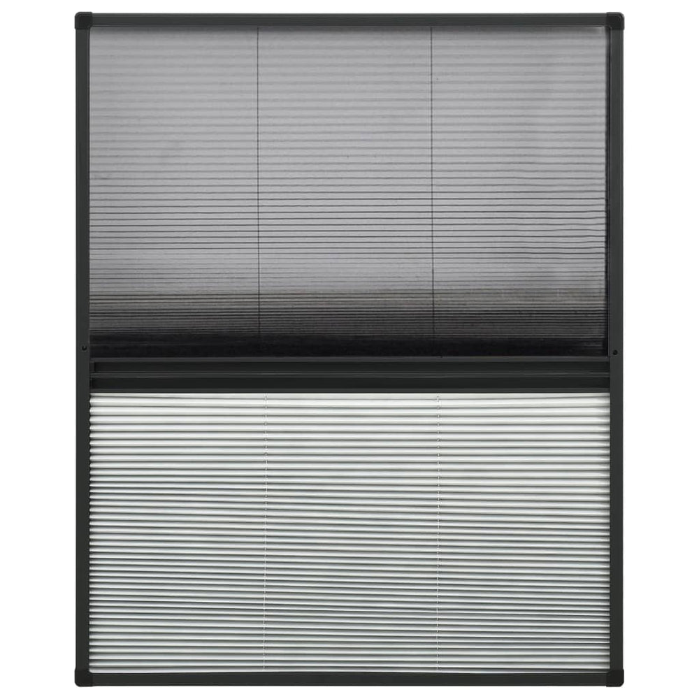 vidaXL Moustiquaire plissée pour fenêtre Aluminium 60x80 cm avec store