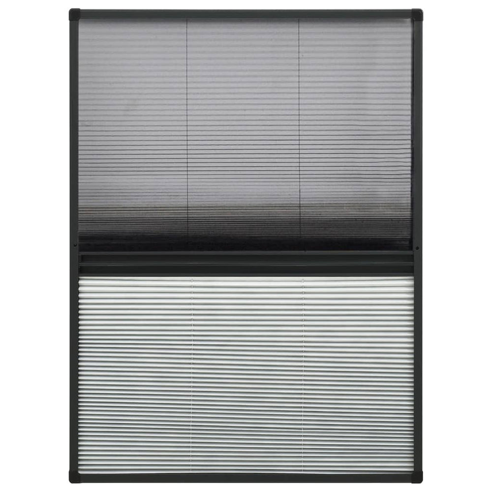 vidaXL Store plissé anti-insectes pour fenêtre Aluminium 80x120 cm avec store