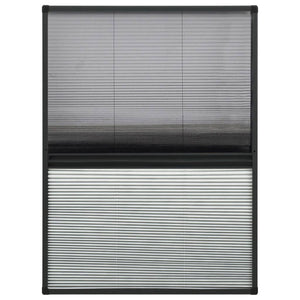 Insektenschutz-Plissee für Fenster Alu 80x120 cm mit Jalousie