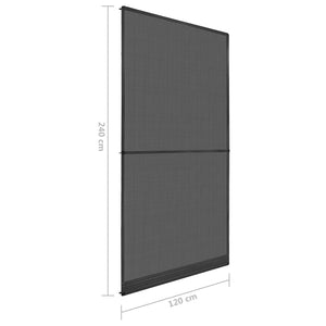 Schwenkbarer Insektenschutz 120x240cm Anthrazit/Schwarz