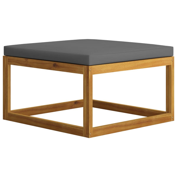 4-tlg. Garten-Lounge-Set mit Auflagen Massivholz Akazie