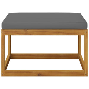 5-tlg. Garten-Lounge-Set mit Auflagen Massivholz Akazie