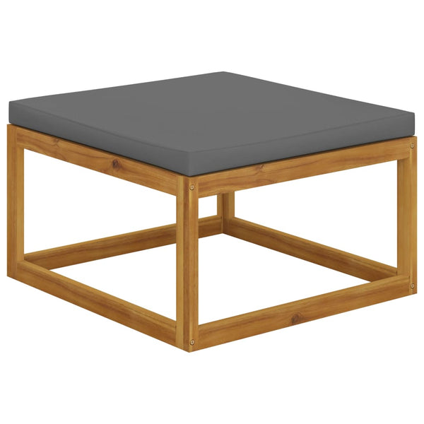 6-tlg. Garten-Lounge-Set mit Auflagen Massivholz Akazie