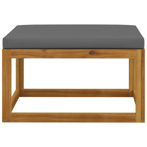 6-tlg. Garten-Lounge-Set mit Auflagen Massivholz Akazie