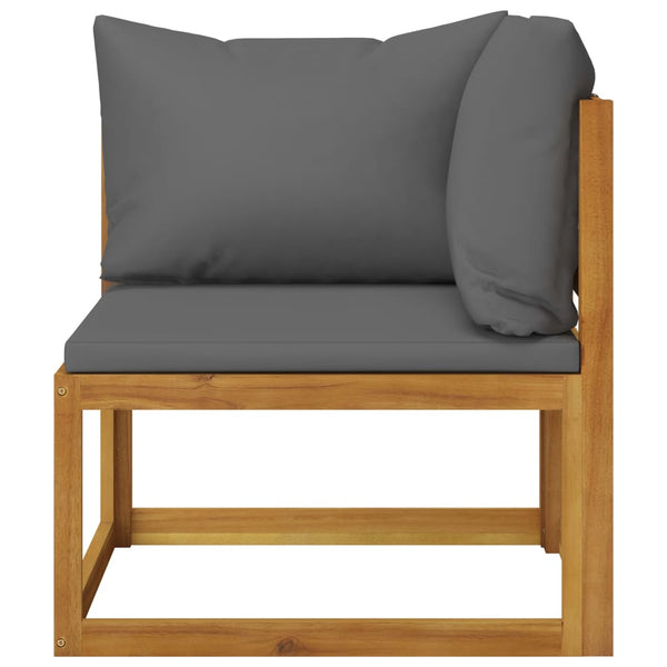 vidaXL Salon de jardin 11 pcs avec coussins Bois d'acacia massif
