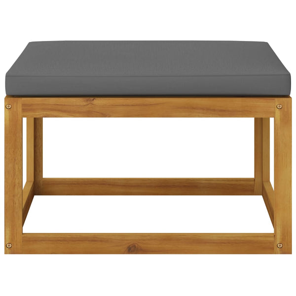 8-tlg. Garten-Lounge-Set mit Auflagen Massivholz Akazie
