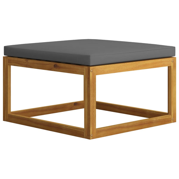 8-tlg. Garten-Lounge-Set mit Auflagen Massivholz Akazie