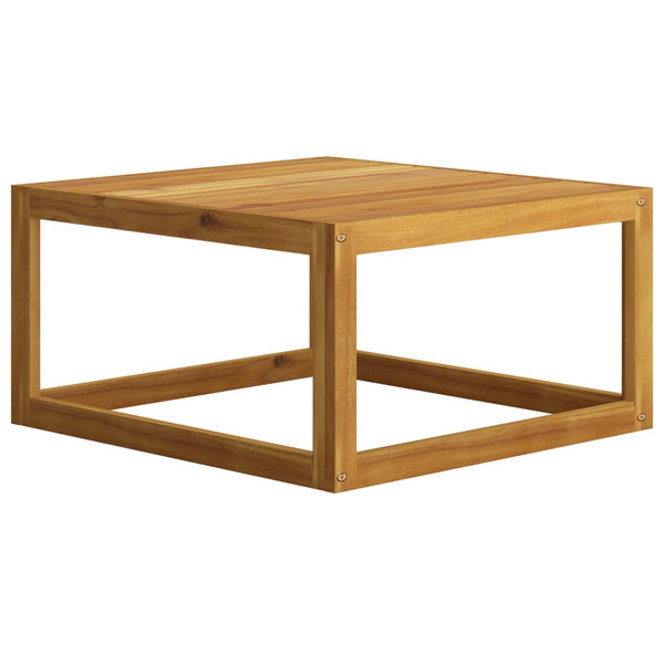 12-tlg. Garten-Lounge-Set mit Auflagen Creme Massivholz Akazie