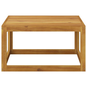 7-tlg. Garten-Lounge-Set mit Auflagen Creme Massivholz Akazie