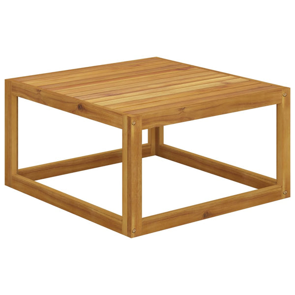 vidaXL Salon de jardin 6 pièces avec coussins crème Bois d'acacia massif