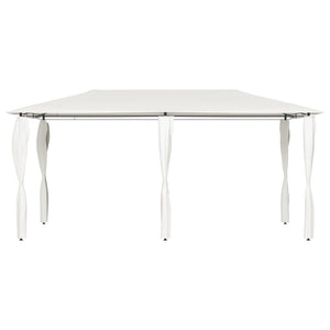 Pavillon mit Pfostenverkleidung 2,98x5,3x2,59 m Creme 160 g/m²