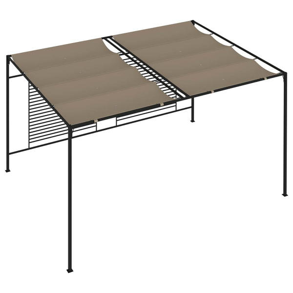 Pavillon mit Ausziehbarem Dach 3x4x2,3 m Taupe 180 g/m²