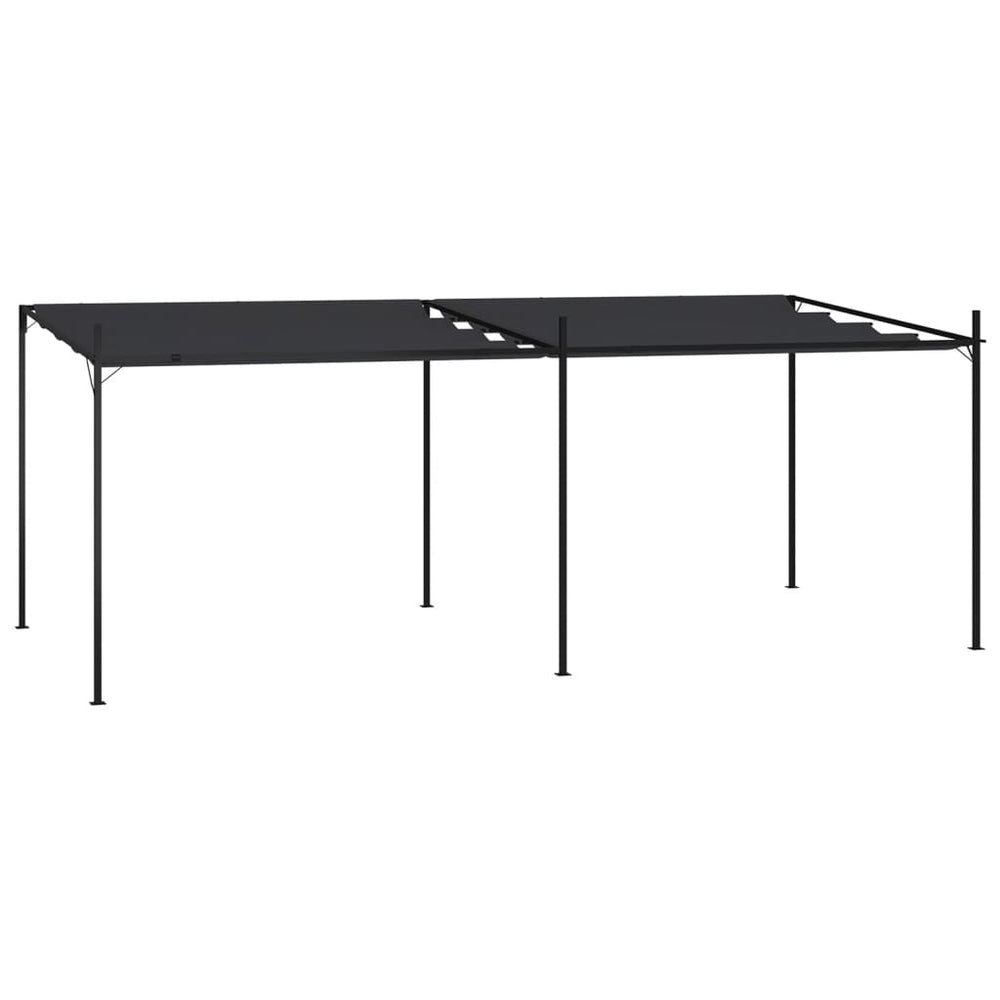 Pavillon mit Ausziehbarem Dach 600x300x233 cm Anthrazit
