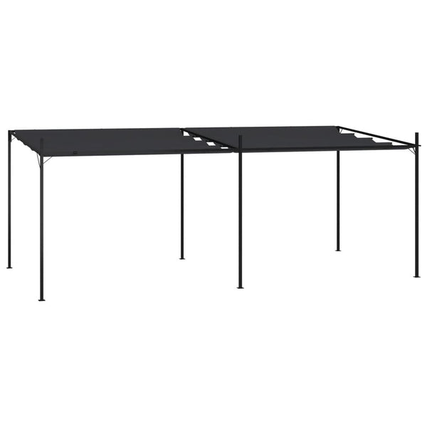 Pavillon mit Ausziehbarem Dach 600x300x233 cm Anthrazit