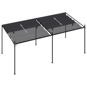 Pavillon mit Ausziehbarem Dach 600x300x233 cm Anthrazit
