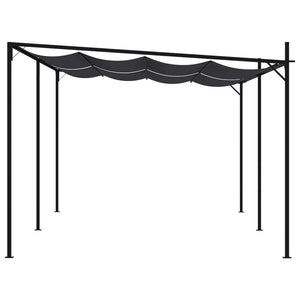 Pavillon mit Ausziehbarem Dach 600x300x233 cm Anthrazit