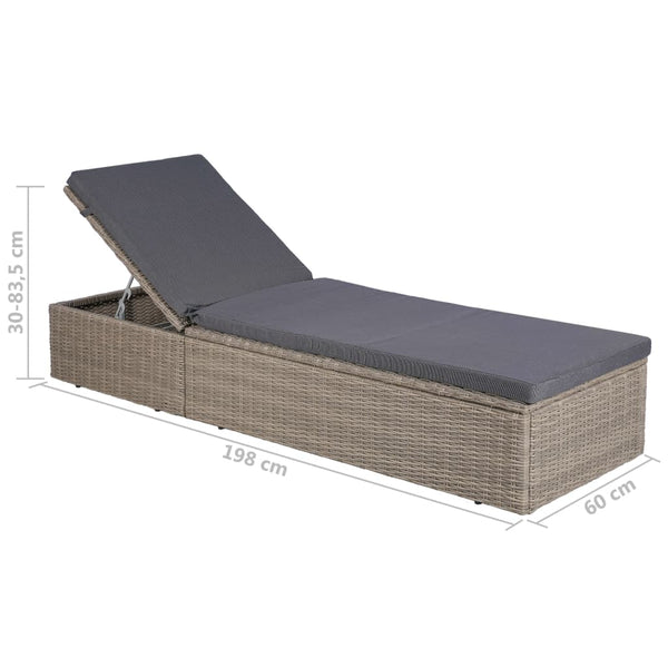 9-tlg. Garten-Essgruppe Poly Rattan Braun