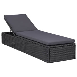 vidaXL Salon de jardin à dîner 11 pcs Résine tressée Noir