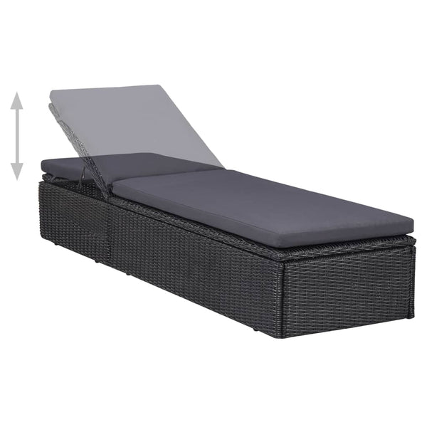 vidaXL Salon de jardin à dîner 11 pcs Résine tressée Noir