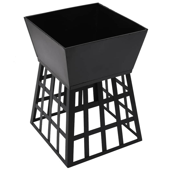 2-in-1 Feuerstelle und Grill 34x34x48 cm Stahl
