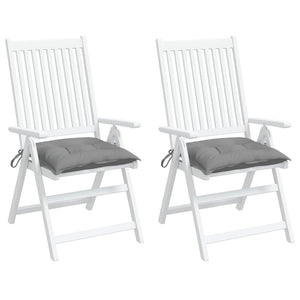 Stuhlkissen 2 Stk. Grau 40x40x7 cm Oxford-Gewebe