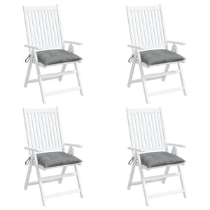 Stuhlkissen 4 Stk. Grau 40x40x7 cm Oxford-Gewebe