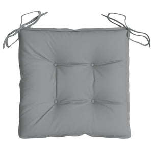 Stuhlkissen 4 Stk. Grau 40x40x7 cm Oxford-Gewebe