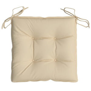 Stuhlkissen 4 Stk. Beige 40x40x7 cm Oxford-Gewebe